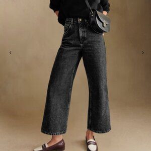 Sezane Le Crop jeans in grey